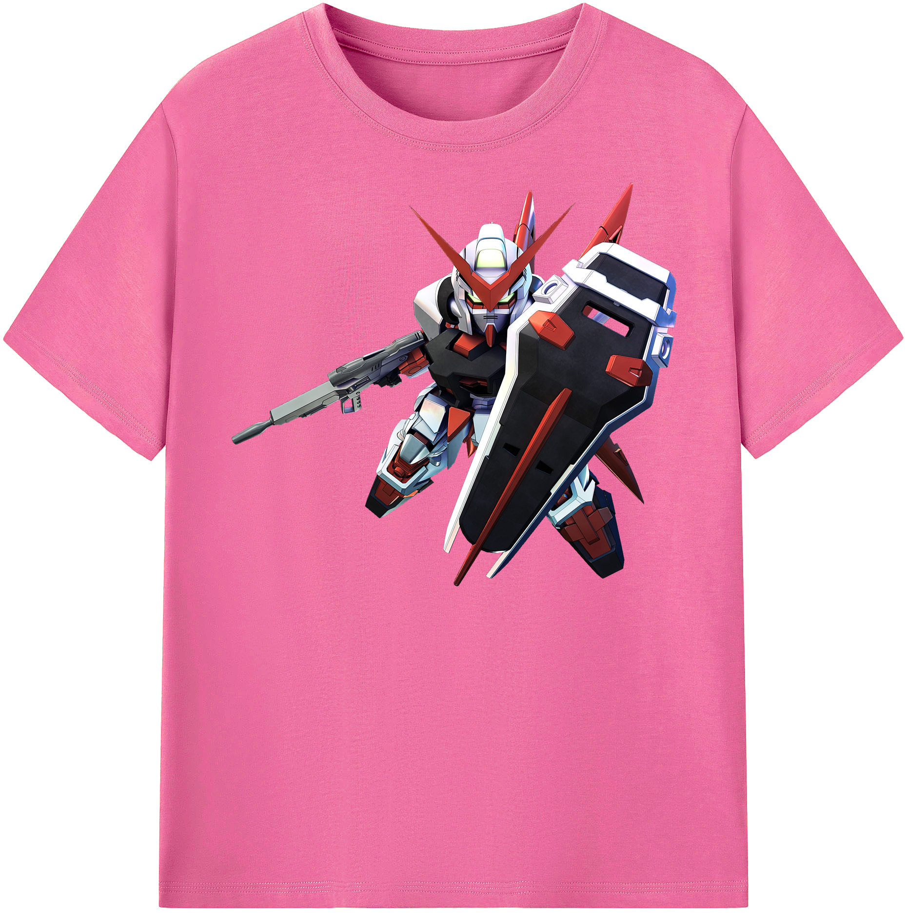 （画像用） 機動戦士ガンダム Mobile Suit Gundam レディースカジュアルプリントTシャツ（綿100％）